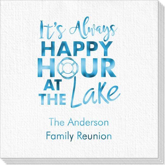 Happy Hour at the Lake Deville Napkins